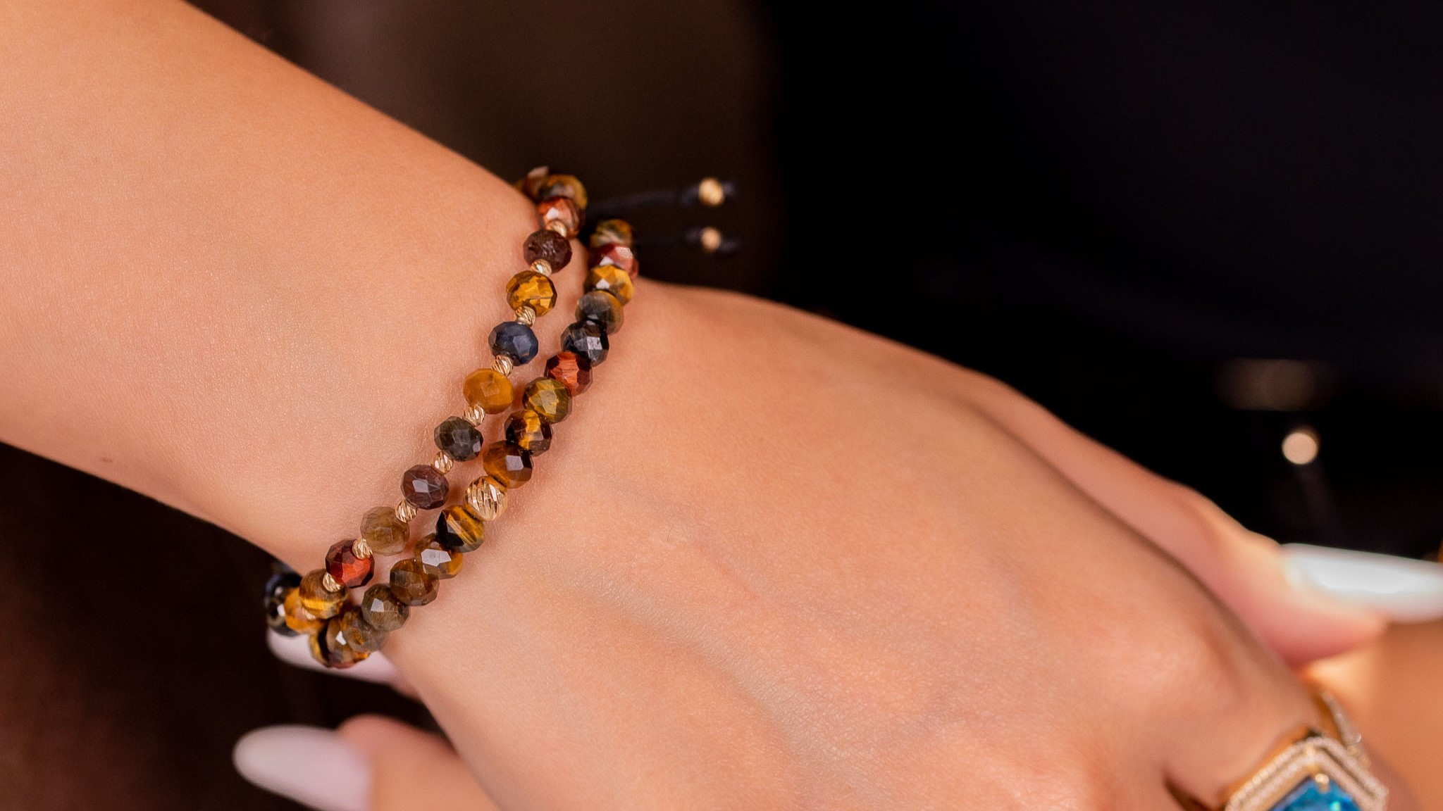 Bratara Snur Pardo si bile de Aur 585 14 Karate - imagine 7