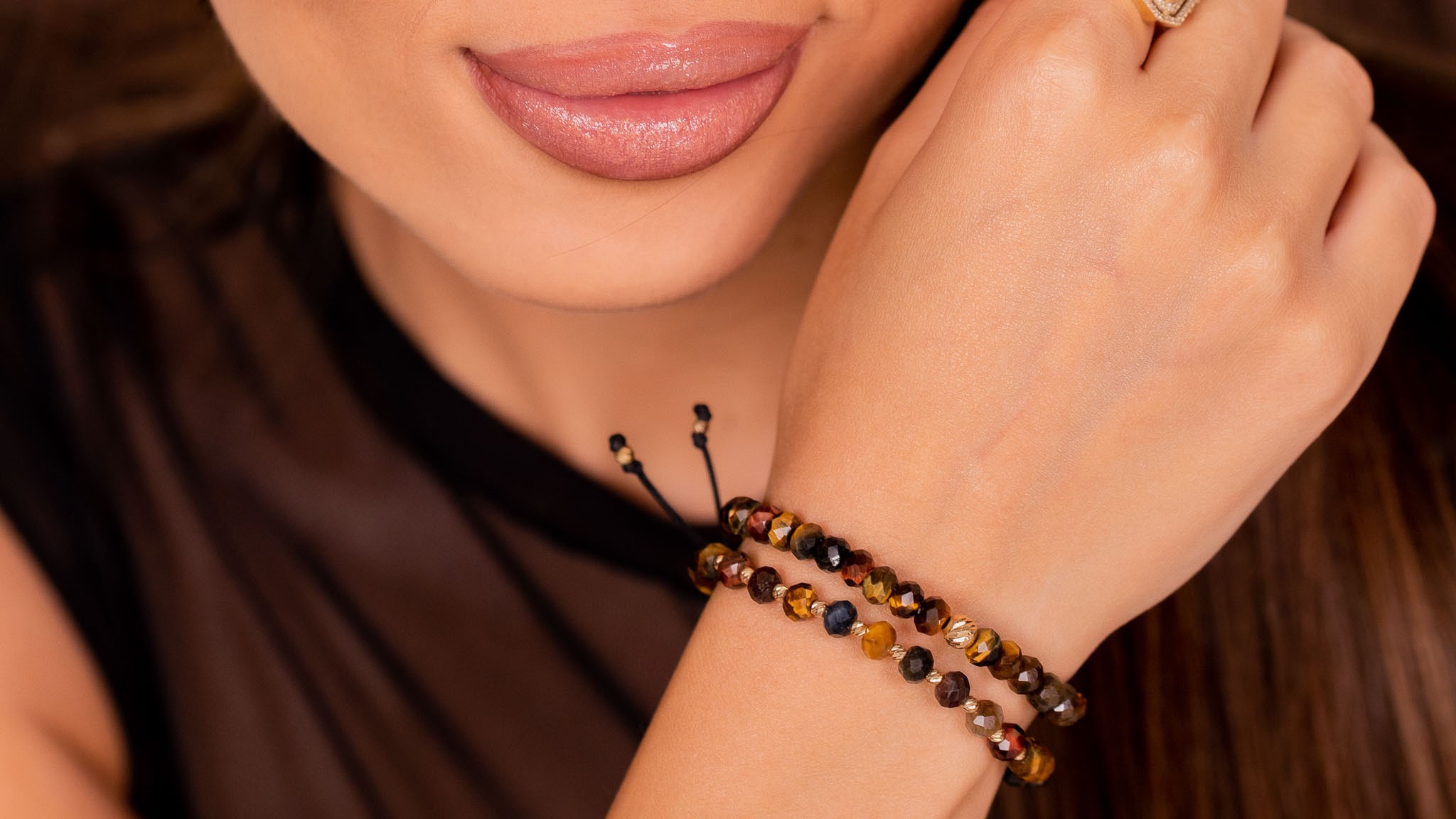 Bratara Snur Pardo si bile de Aur 585 14 Karate - imagine 6