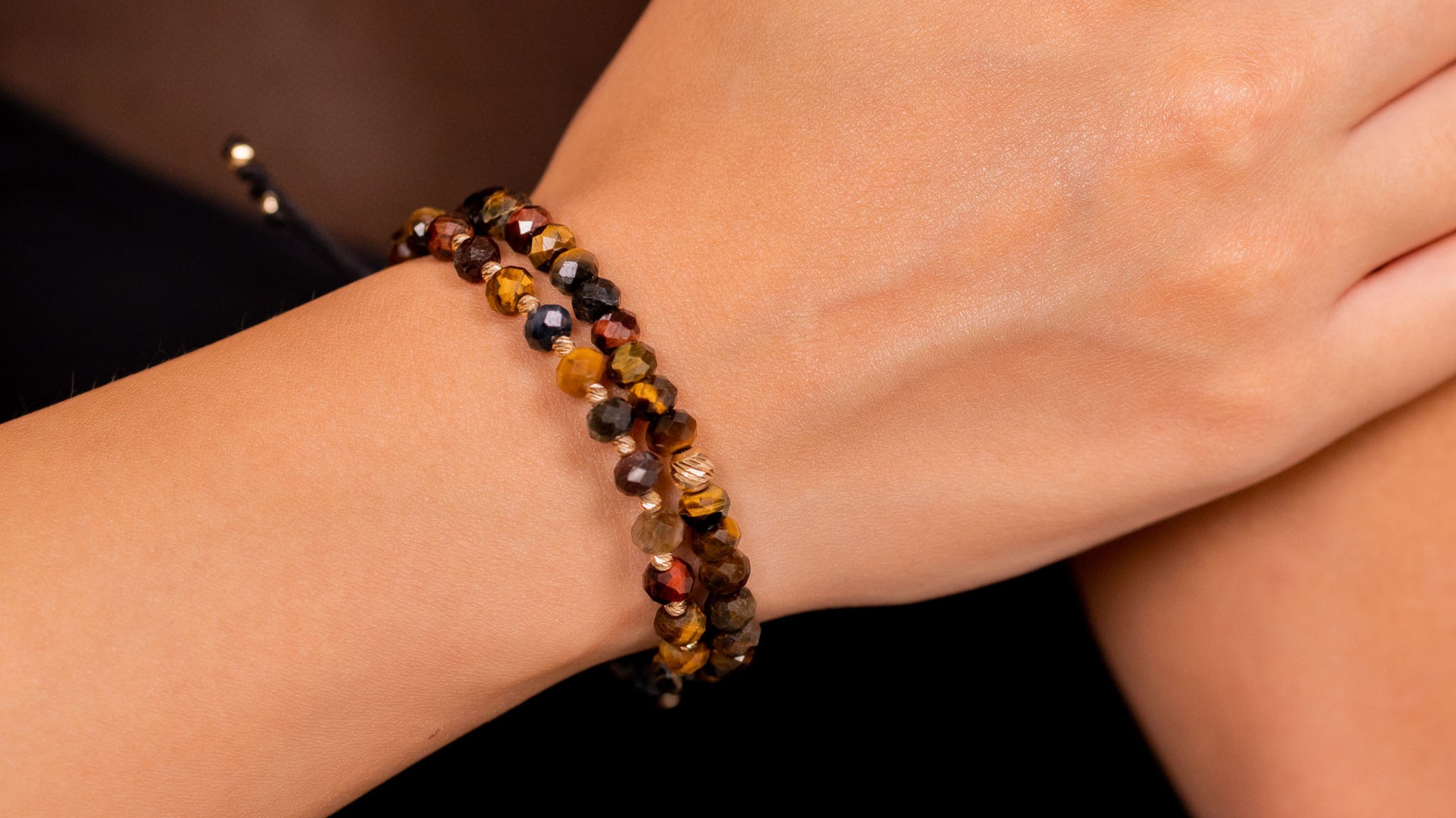 Bratara Snur Pardo si bile de Aur 585 14 Karate - imagine 8