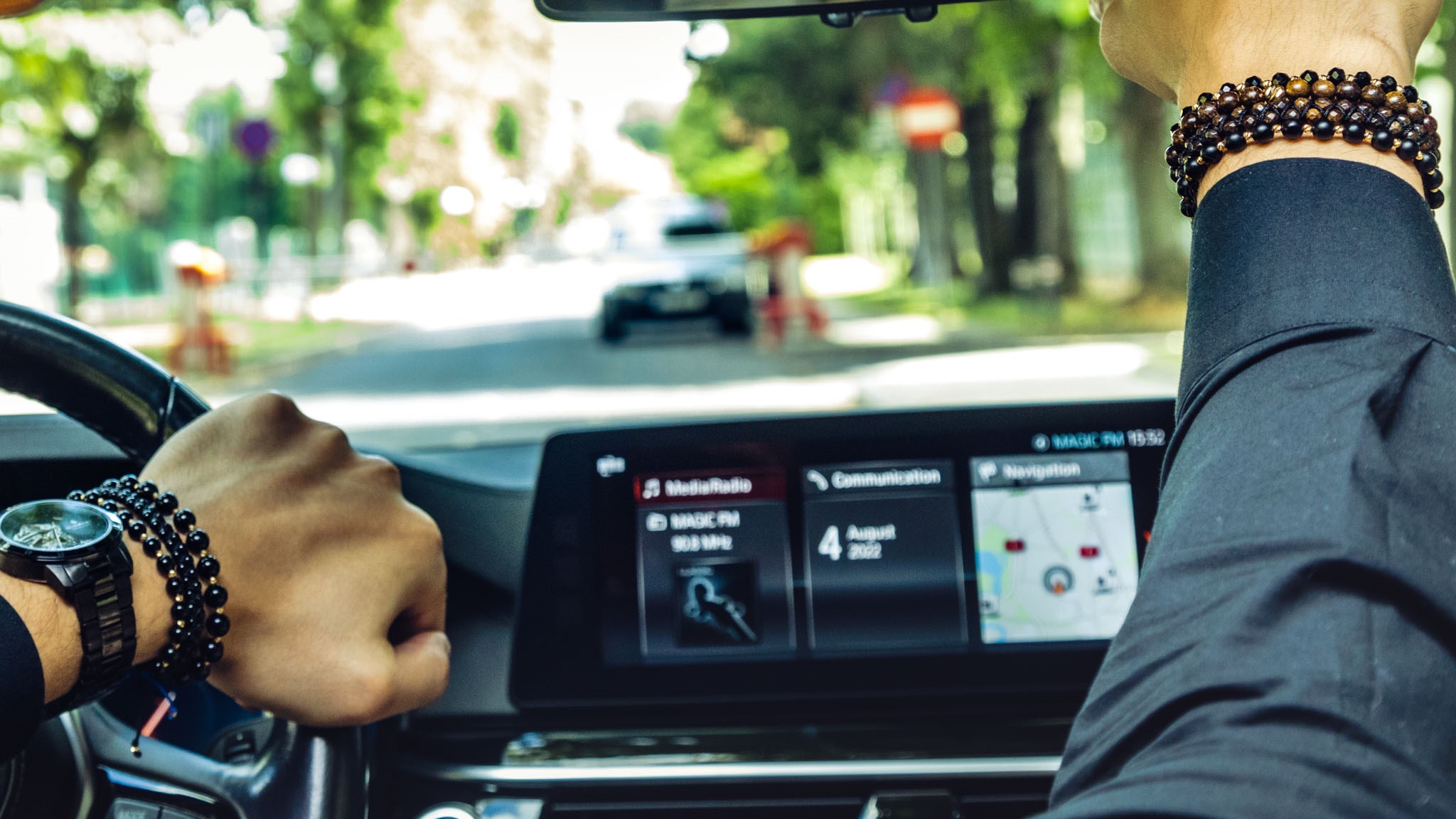 Brățară Pardo realizată cu șnur și bile de Aur 585 14K și Onix - imagine 14