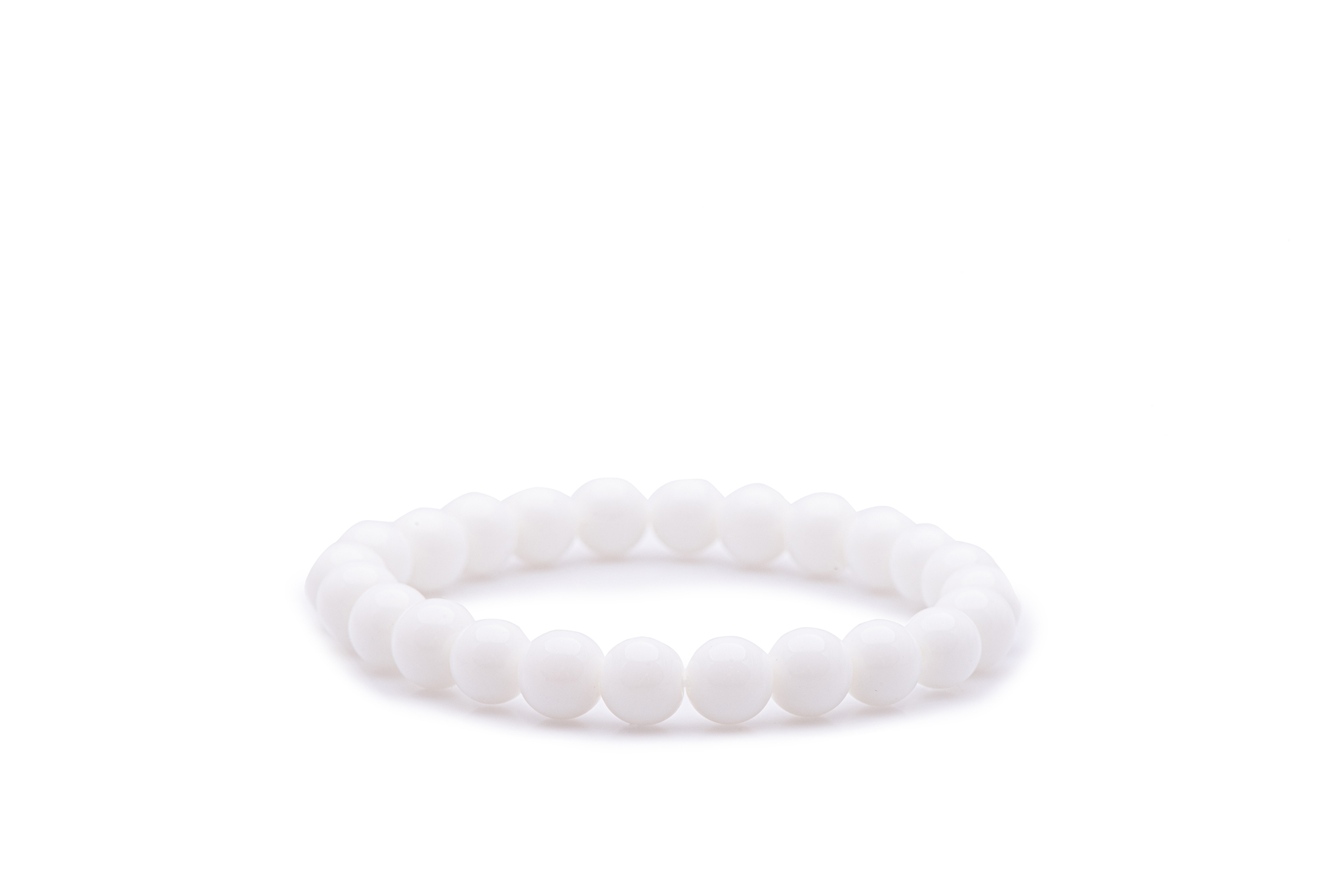 Brățară Pardo cu pietre semiprețioase Onix de 8 mm realizată cu elastic