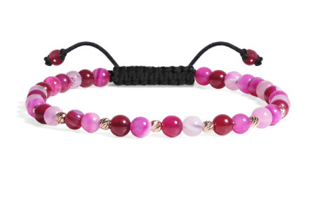 Bratara Pardo cu realizata cu Agat și bile de Aur 585 14K