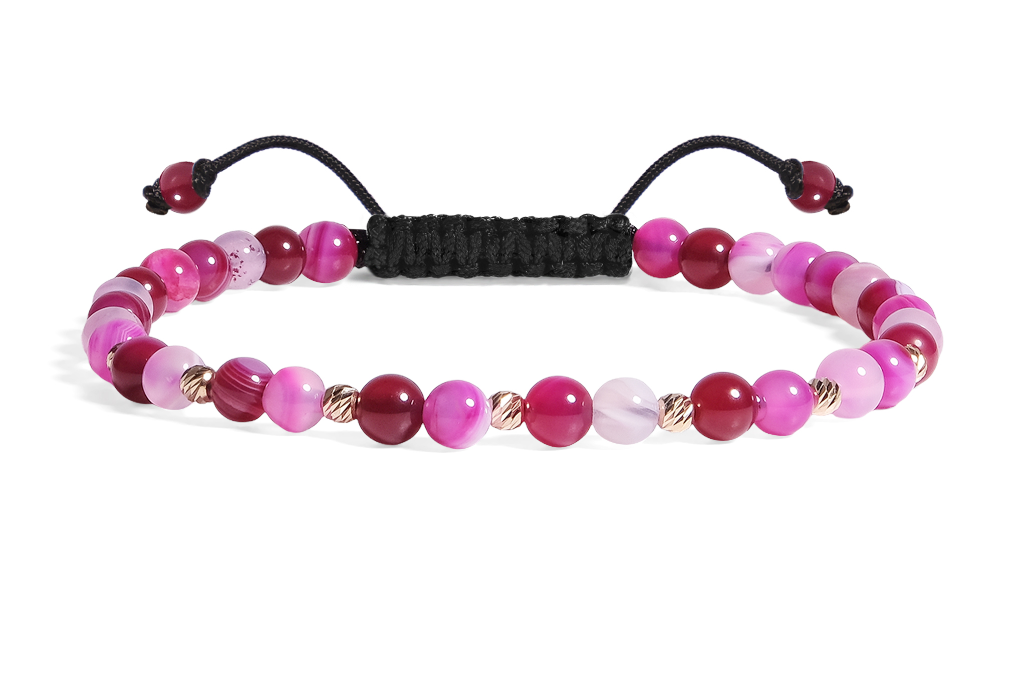 Bratara Pardo cu realizata cu Agat și bile de Aur 585 14K