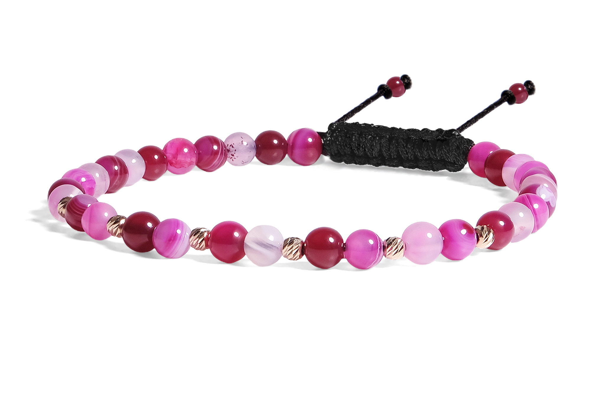 Bratara Pardo cu realizata cu Agat și bile de Aur 585 14K - imagine 2