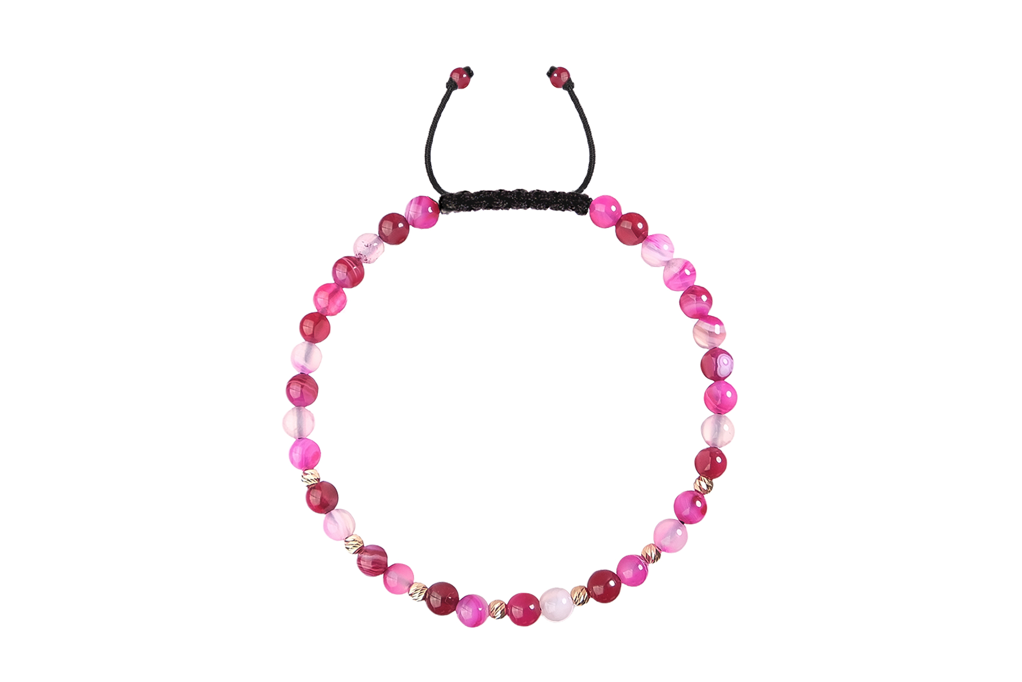 Bratara Pardo cu realizata cu Agat și bile de Aur 585 14K - imagine 3