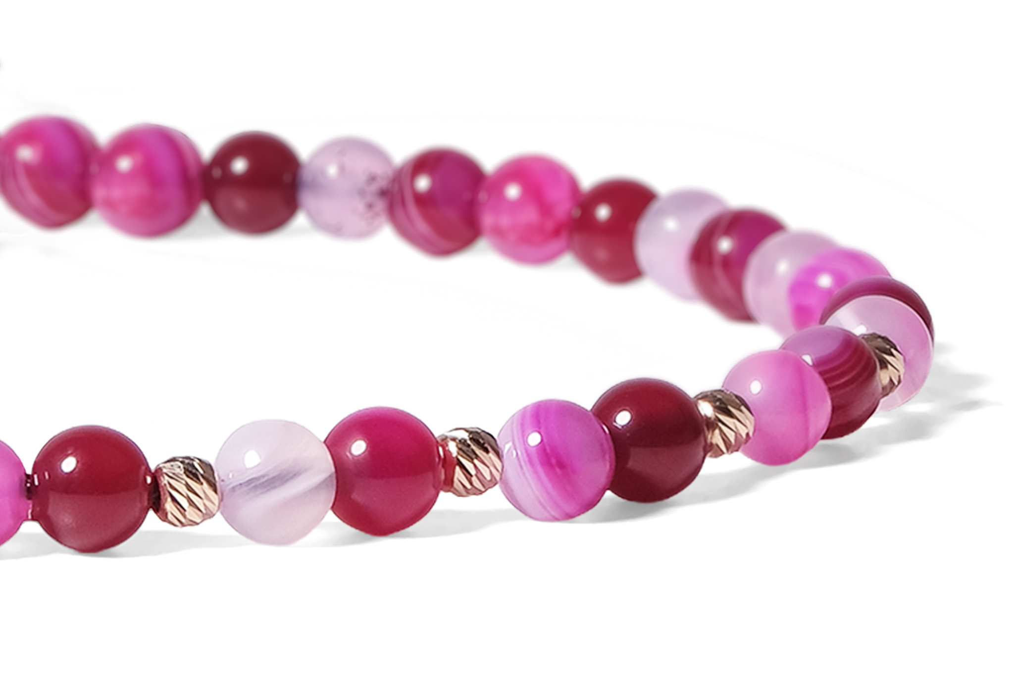 Bratara Pardo cu realizata cu Agat și bile de Aur 585 14K - imagine 4