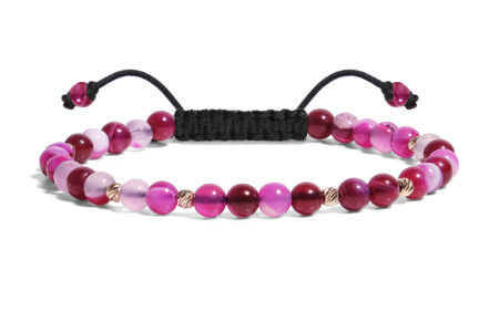 Bratara  Pardo realizata cu Agat și bile de Aur 585 14K