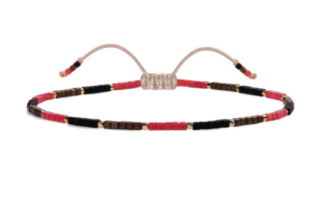 Bratara Pardo de picior realizata cu pietre de nisip Miyuki  si sfere Aur 585 14K