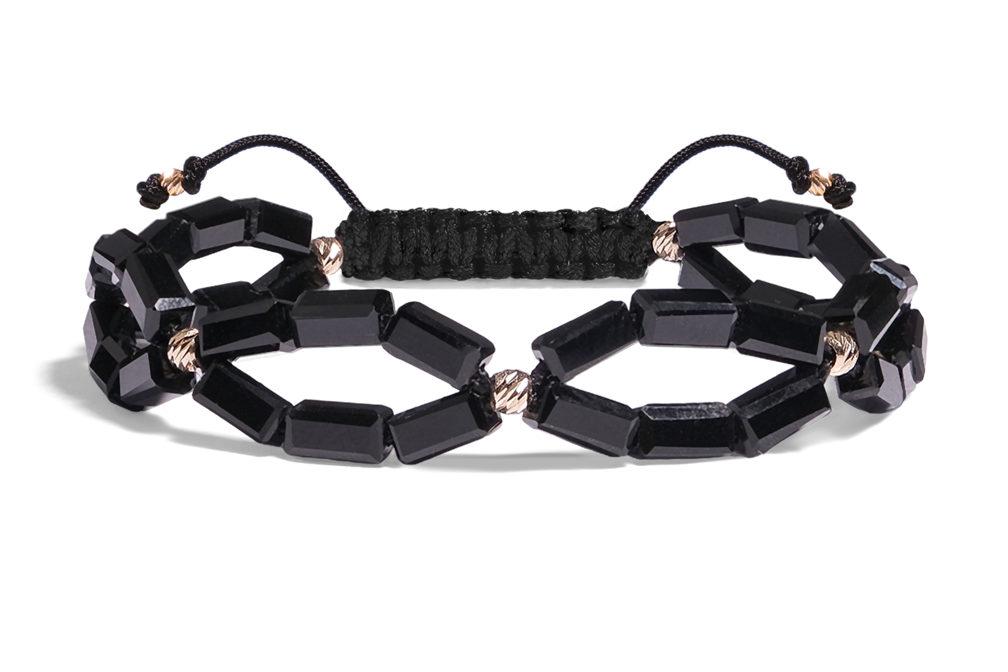 Bratara Pardo realizată cu pietre Semipretioase Cristale Sticlă 5 mm și bile de Aur 585 14K