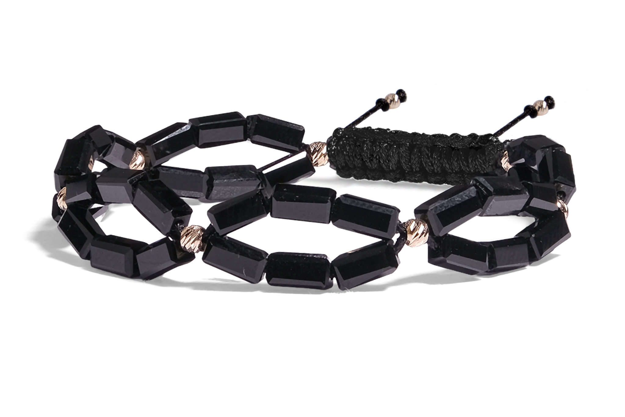 Bratara Pardo realizată cu pietre Semipretioase Cristale Sticlă 5 mm și bile de Aur 585 14K - imagine 2