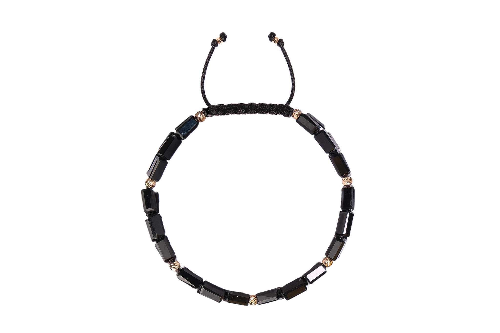 Bratara Pardo realizată cu pietre Semipretioase Cristale Sticlă 5 mm și bile de Aur 585 14K - imagine 3