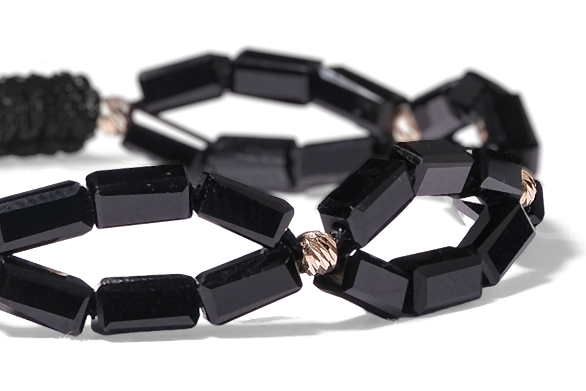 Bratara Pardo realizată cu pietre Semipretioase Cristale Sticlă 5 mm și bile de Aur 585 14K - imagine 4