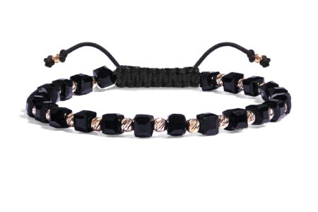 Bratara  Pardo realizată cu Cristale Sticlă și bile de Aur 585 14K