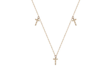 Lantisor Pardo cu pandant Cruciulita Aur 585 14K