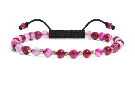 Bratara  Pardo realizata cu Agat și bile de Aur 585 14K