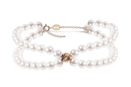 Brățară Pardo realizată cu Perle și Onix cu Aur 585 14K