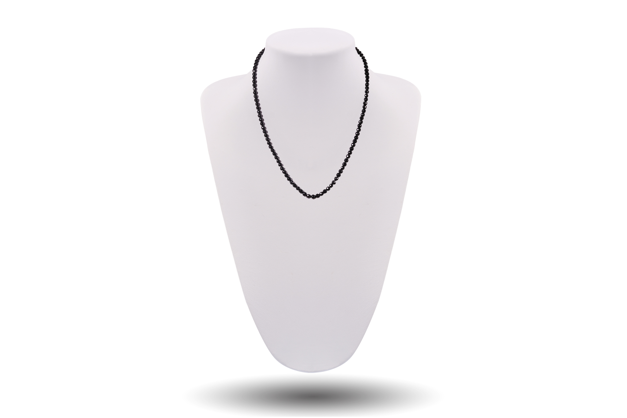 Colier Pardo cu Onix Fatetat 4 mm și Închizatoare Aur 585 14K - imagine 2