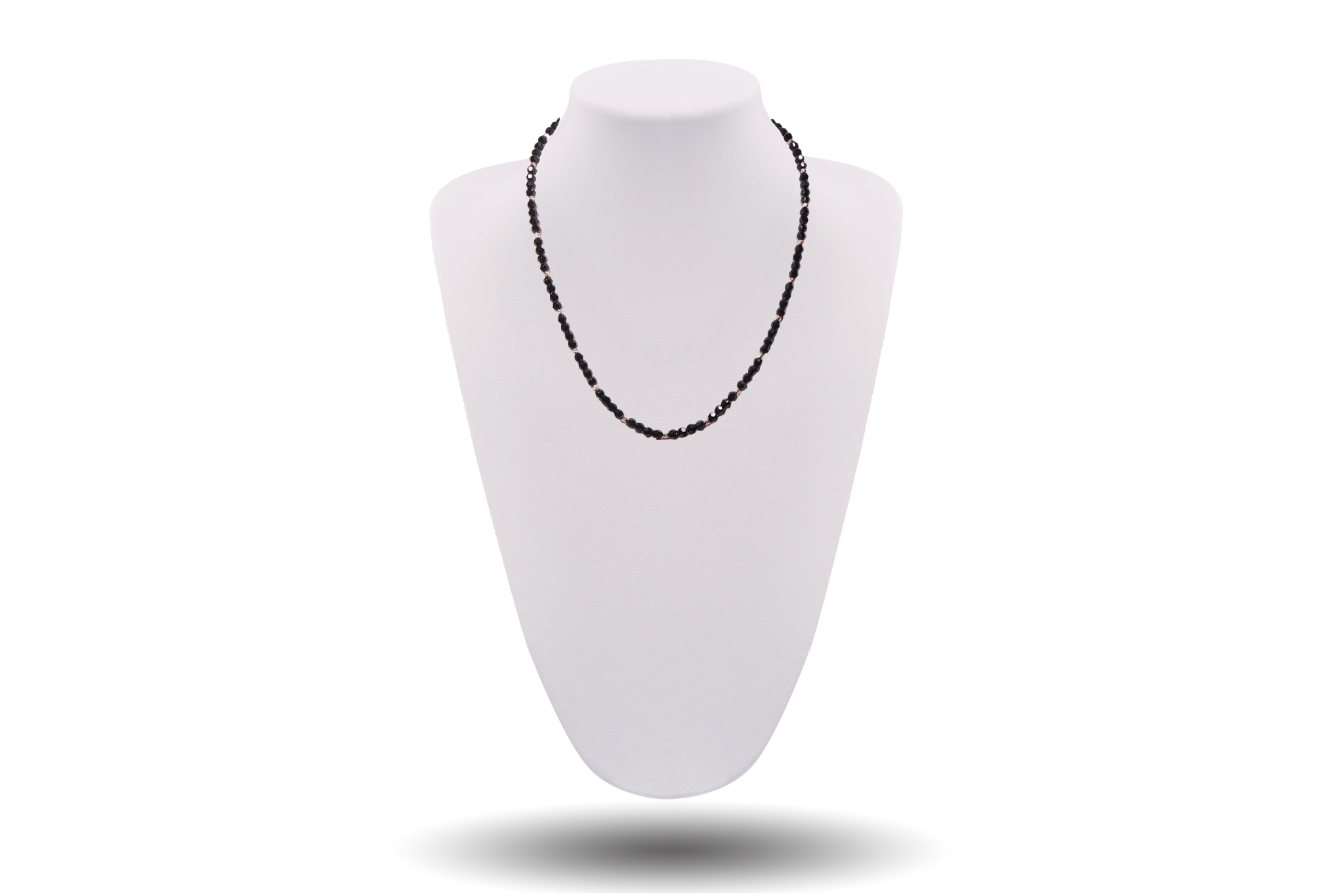 Colier Pardo realizat cu extensie lant si sfere din Aur 585 14 k si Cristale Preciosa - imagine 2