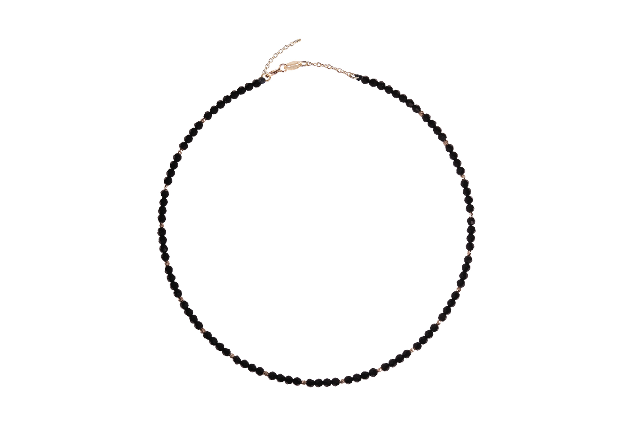 Colier Pardo realizat cu extensie lant si sfere din Aur 585 14 k si Cristale Preciosa - imagine 5