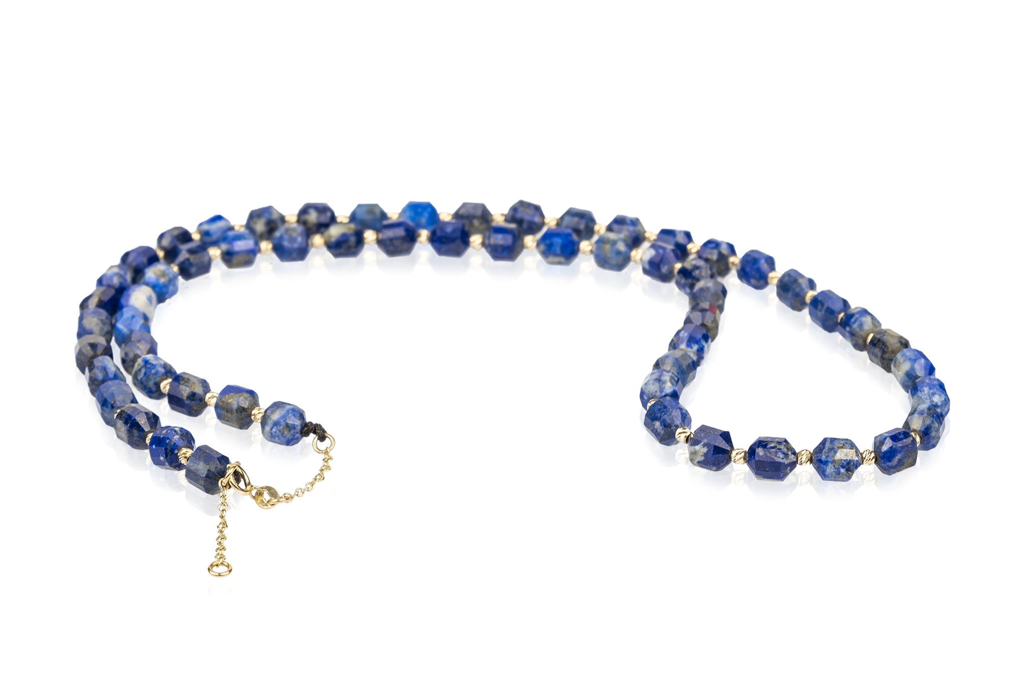 Colier Pardo din Aur 585 și pietre semiprețioase Lapis Lazuli