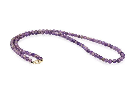 Colier Pardo din Aur 585 și pietre semiprețioase Ametist