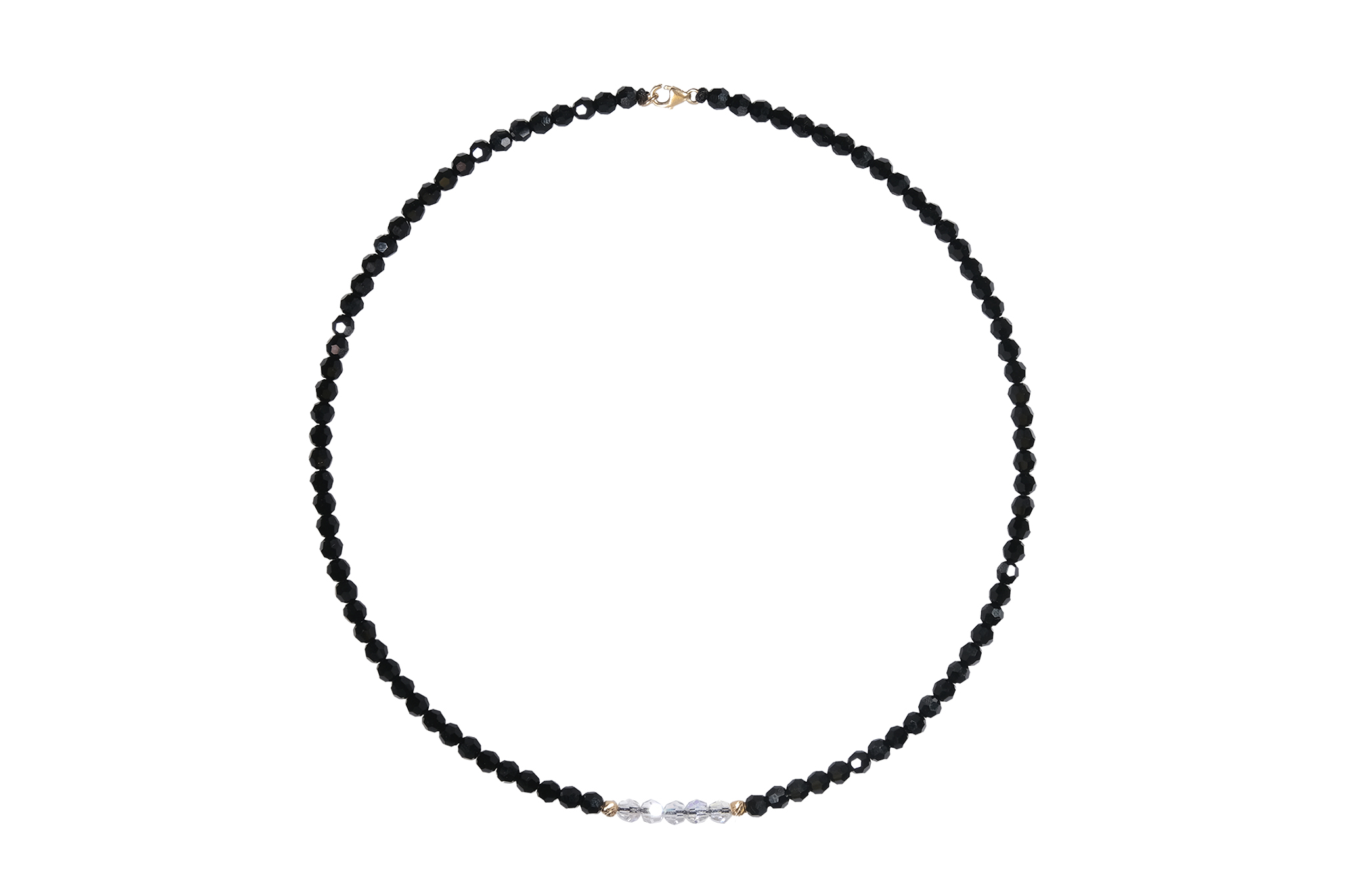 Colier Pardo din Aur 585 14K si Cristale Preciosa - imagine 5