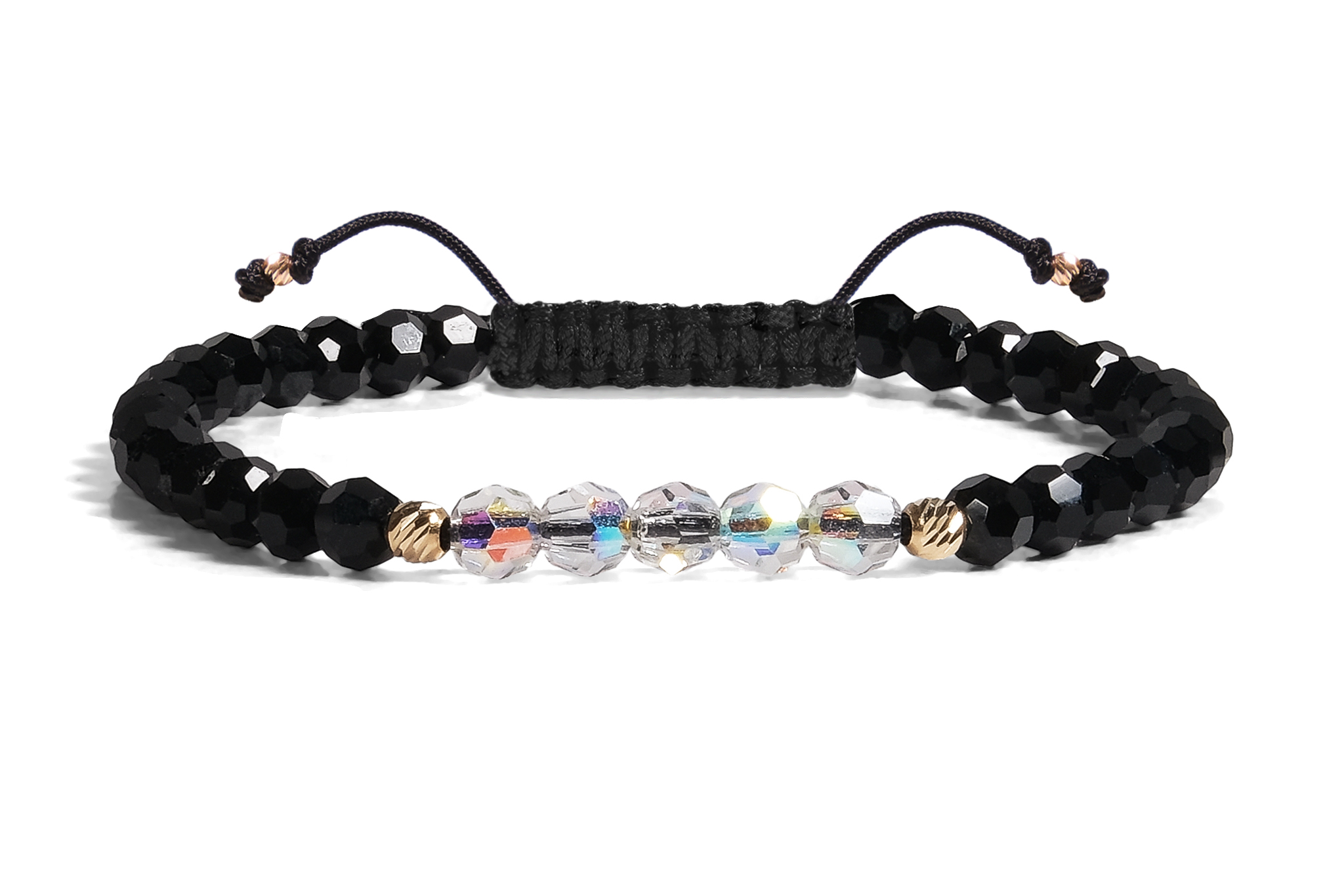 Bratara Pardo realizata cu Cristale Preciosa și sfere de Aur 585 14K