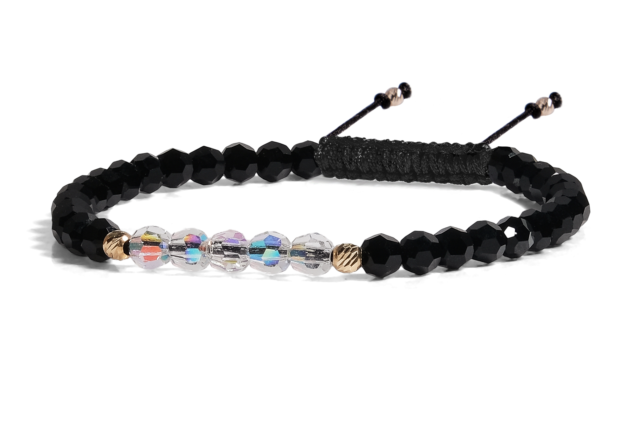 Bratara Pardo realizata cu Cristale Preciosa și sfere de Aur 585 14K - imagine 2