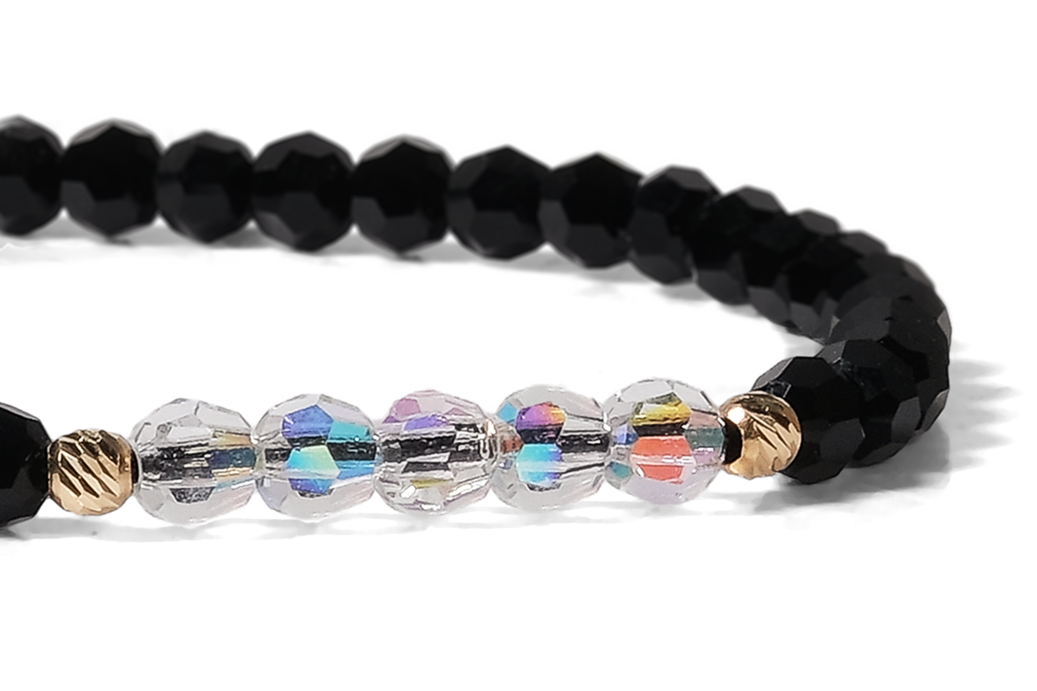 Bratara Pardo realizata cu Cristale Preciosa și sfere de Aur 585 14K - imagine 4